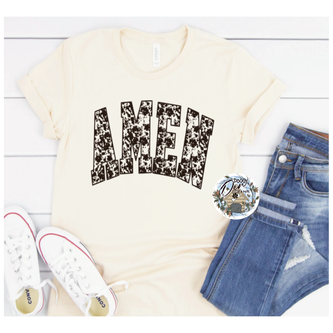 Cow Print Amen