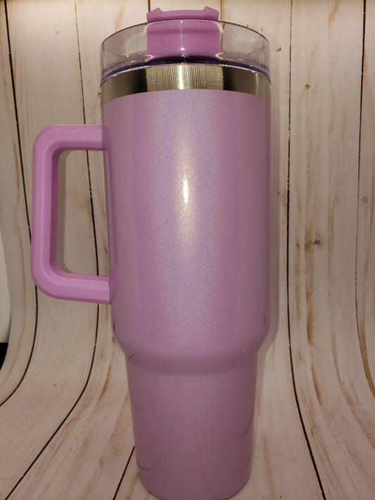 Holographic purple 40oz tumbler - Custom